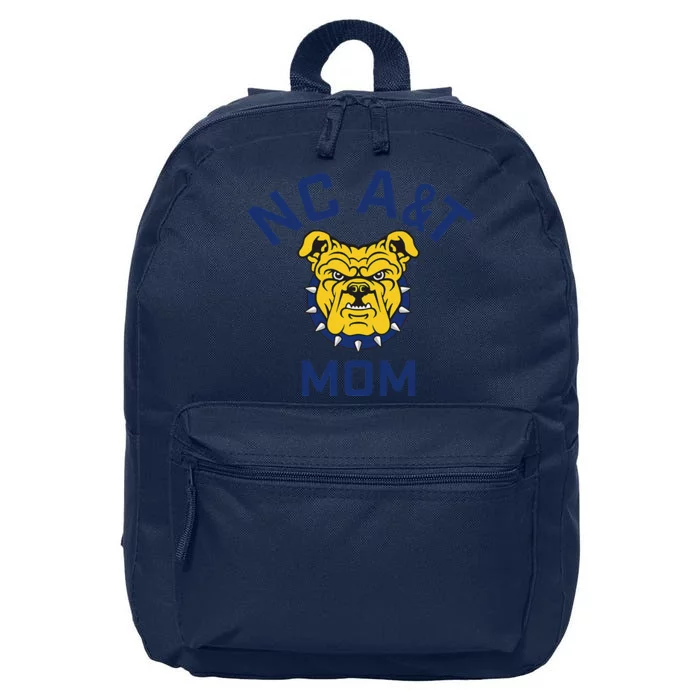 North Carolina A&T State University Aggies Arched Mom 16 in Basic Backpack