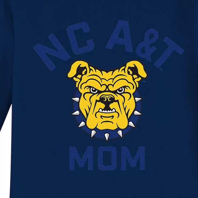 North Carolina A&T State University Aggies Arched Mom Baby Long Sleeve Bodysuit