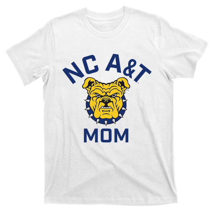 North Carolina A&T State University Aggies Arched Mom T-Shirt