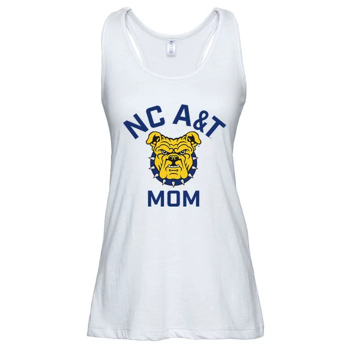 North Carolina A&T State University Aggies Arched Mom Ladies Essential Flowy Tank