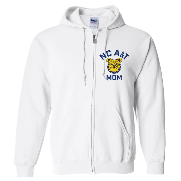 North Carolina A&T State University Aggies Arched Mom Full Zip Hoodie