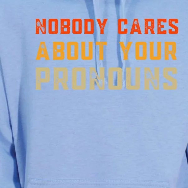 Nobody Cares About Your Pronouns Unisex Surf Hoodie