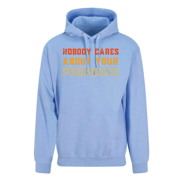 Nobody Cares About Your Pronouns Unisex Surf Hoodie