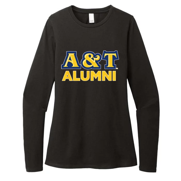 North Carolina A&T State University Aggies Stacked Womens CVC Long Sleeve Shirt