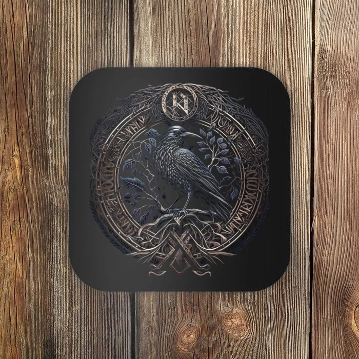 Norse Culture And Norsemen OdinS Raven Northman Valhalla Norse Mythology Coaster