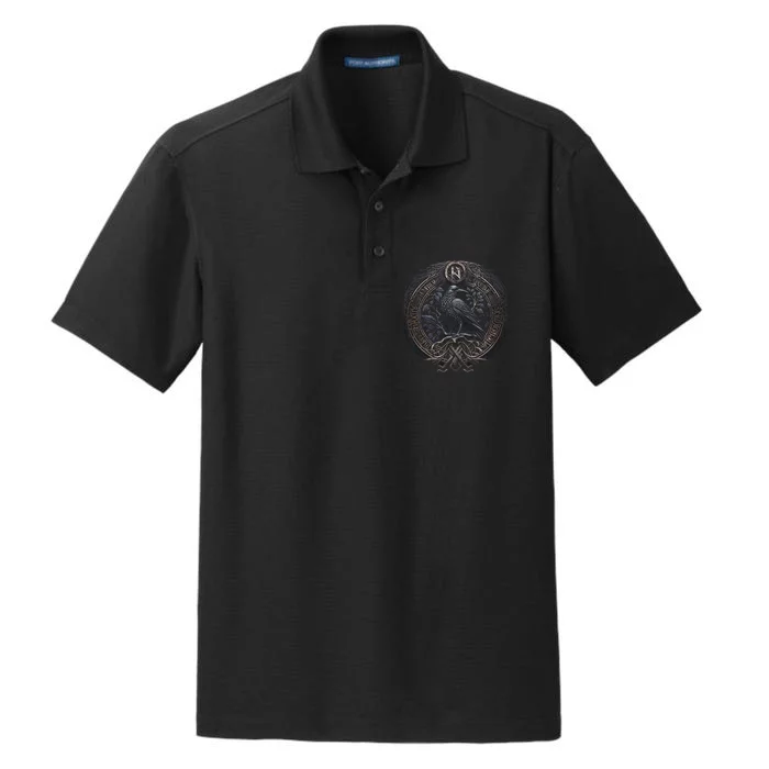 Norse Culture And Norsemen OdinS Raven Northman Valhalla Norse Mythology Dry Zone Grid Performance Polo