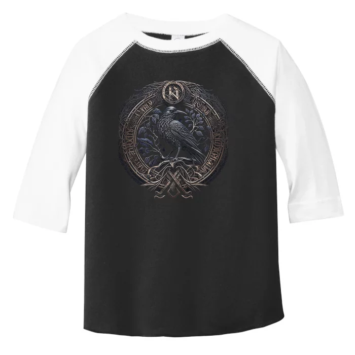 Norse Culture And Norsemen OdinS Raven Northman Valhalla Norse Mythology Toddler Fine Jersey T-Shirt