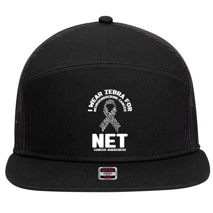 Neuroendocrine Cancer Awareness World NET Cancer Day 7 Panel Mesh Trucker Snapback Hat