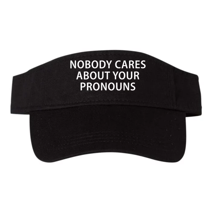 Nobody Cares About Your Pronouns Valucap Bio-Washed Visor