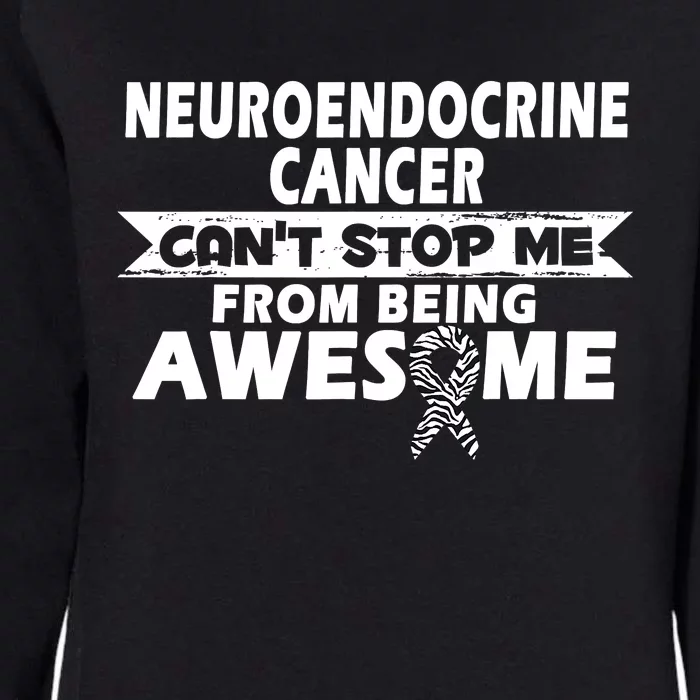 Neuroendocrine Cancer Awareness With Zebra Ribbon Womens California Wash Sweatshirt