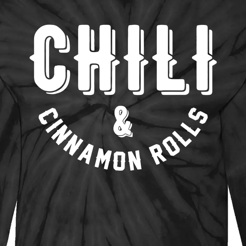 Nebraska Chili And Cinnamon Rolls State Food Souvenir Gift Tie-Dye Long Sleeve Shirt