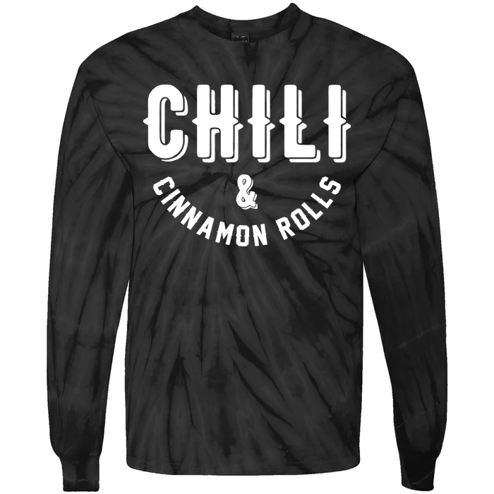 Nebraska Chili And Cinnamon Rolls State Food Souvenir Gift Tie-Dye Long Sleeve Shirt