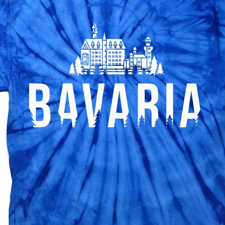 Neuschwanstein Castle And Forest Bavaria Germany Souvenir Tie-Dye T-Shirt