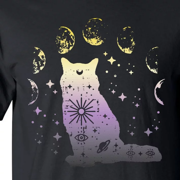 Nonbinary Cat Astronomy Non Binary Enby Lgbt Tall T-Shirt