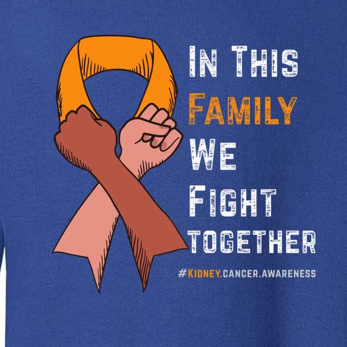 Ney Cancer Awareness In This Family We Fight Together Cool Gift Toddler Sweatshirt