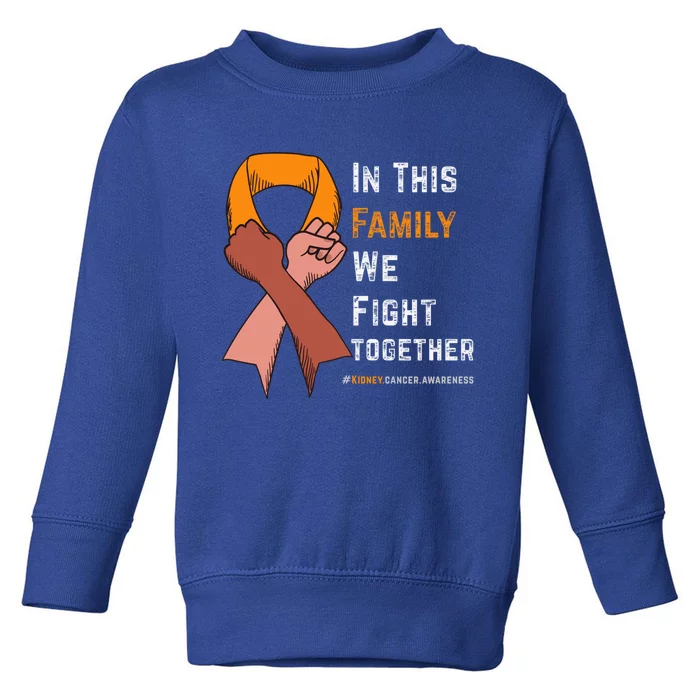 Ney Cancer Awareness In This Family We Fight Together Cool Gift Toddler Sweatshirt