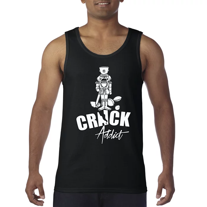 Nutcracker Crack Addict Funny Christmas Gag Gift Tank Top