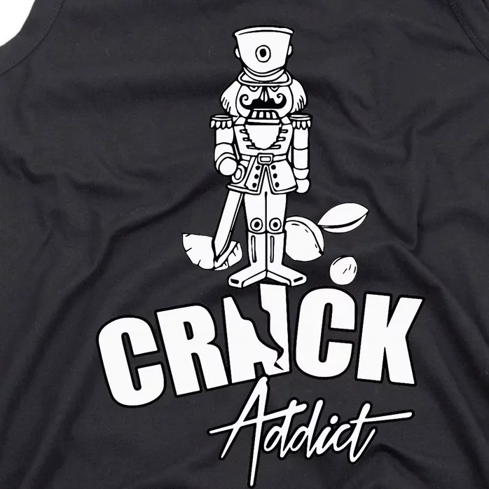 Nutcracker Crack Addict Funny Christmas Gag Gift Tank Top