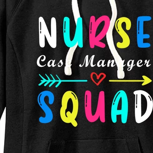 Nurse Case Ager Squad Funny Nurse Profession Nursing Cute Gift Women's Fleece Hoodie