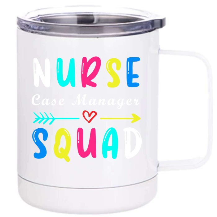 Nurse Case Ager Squad Funny Nurse Profession Nursing Cute Gift Front & Back 12oz Stainless Steel Tumbler Cup