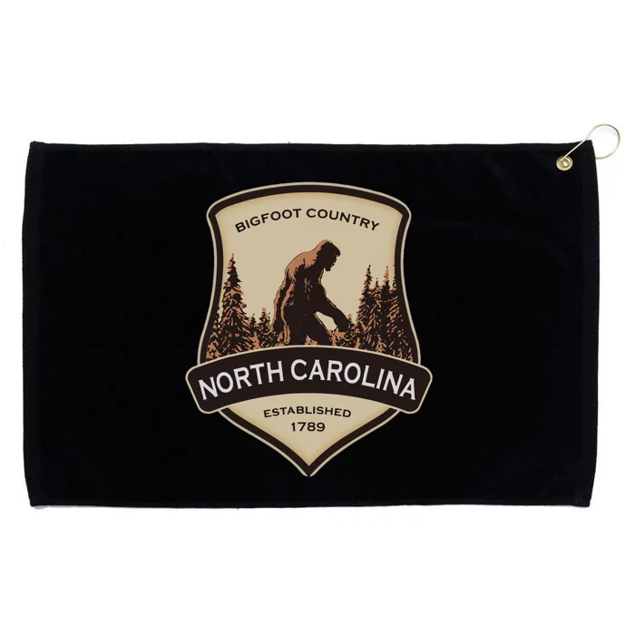 North Carolina And A Bigfoot Or A Sasquatch Grommeted Golf Towel