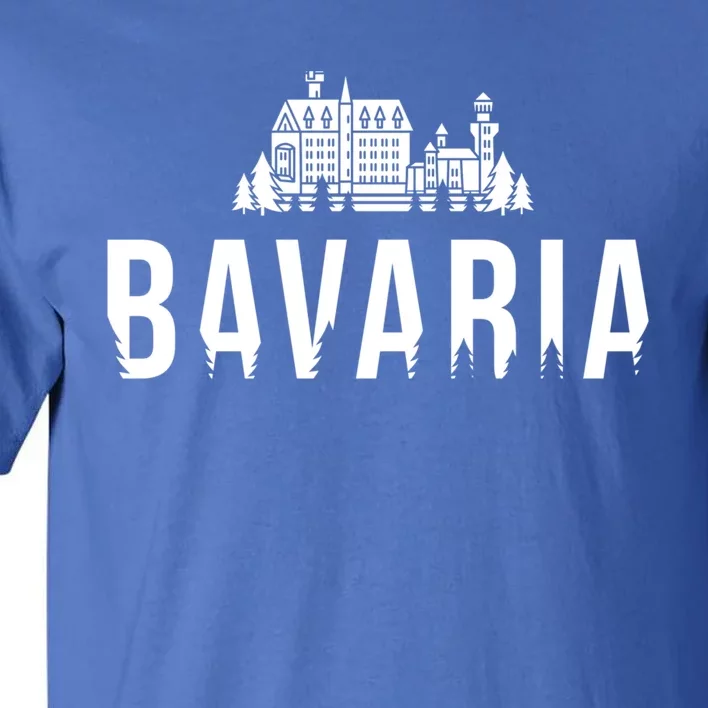 Neuschwanstein Castle And Forest Gift Bavaria Germany Souvenir Gift Tall T-Shirt