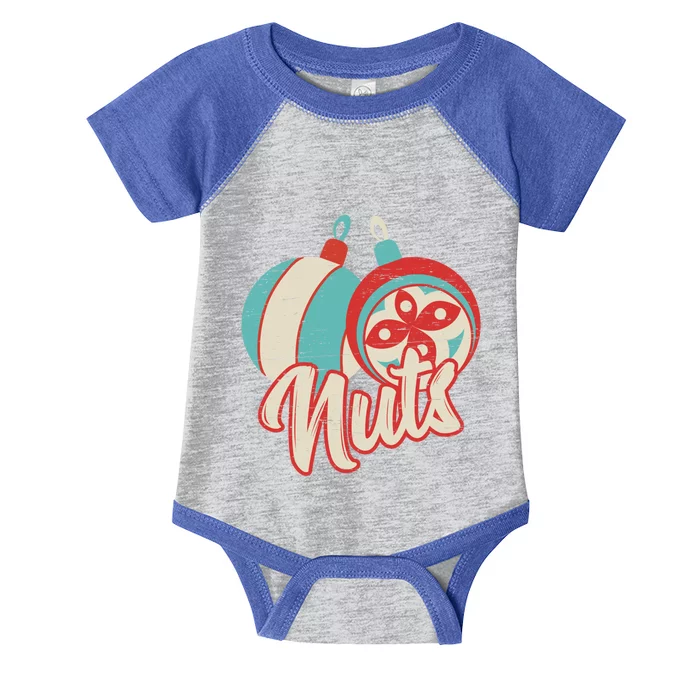 Nuts Christmas Balls Adult Humor Christmas Xmas Holidays Gift Infant Baby Jersey Bodysuit