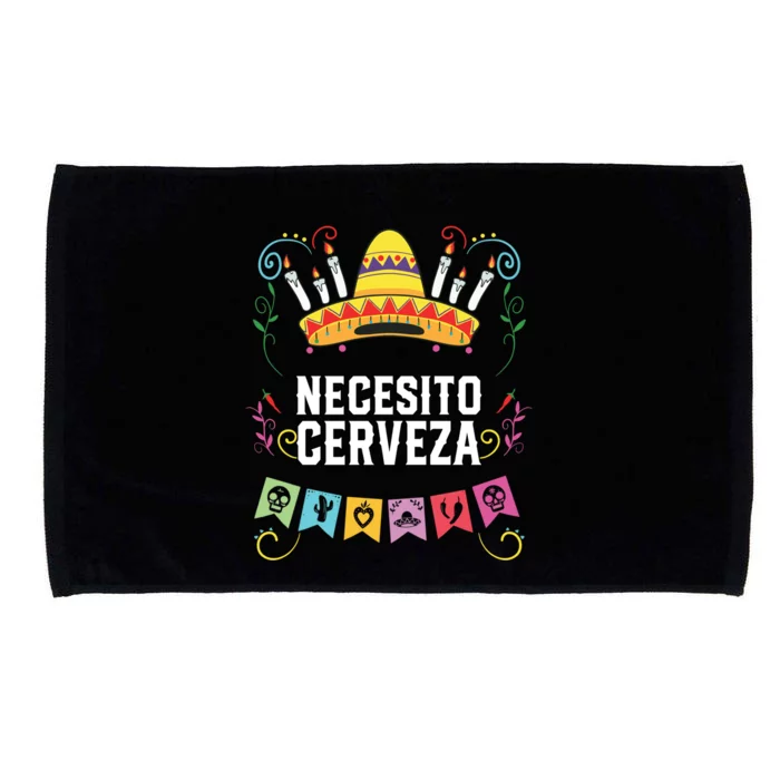 Necesito Cerveza Beer Er Alcoholic Mexican Gift Microfiber Hand Towel