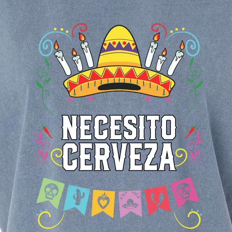 Necesito Cerveza Beer Er Alcoholic Mexican Gift Garment-Dyed Women's Muscle Tee