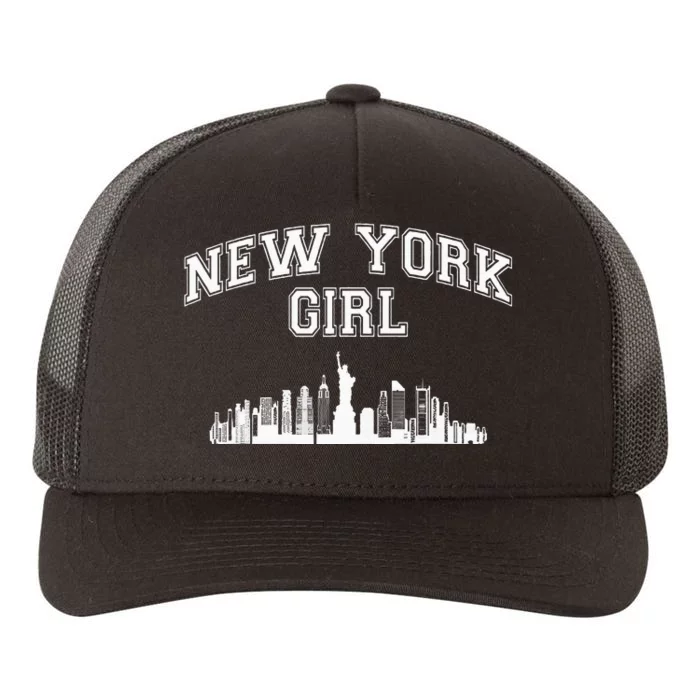 Newyork City Born Nyc New York Girl Yupoong Adult 5-Panel Trucker Hat