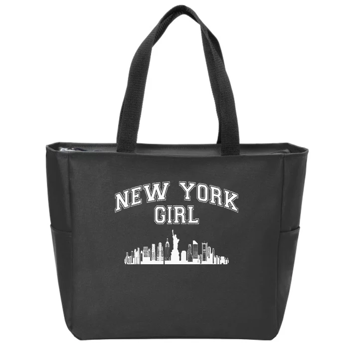 Newyork City Born Nyc New York Girl Zip Tote Bag