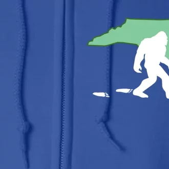 North Carolina Bigfoot Hunter State Gift Full Zip Hoodie