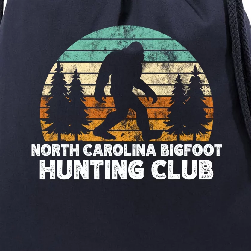 North Carolina Bigfoot Hunting Club Sasquatch Fan Gift Drawstring Bag