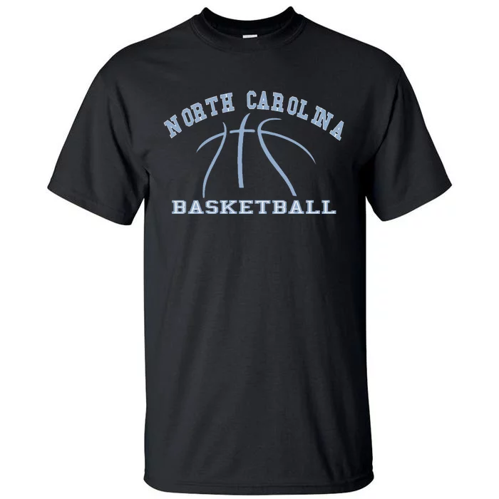 North Carolina Basketball Camp Fan Hoops NC Gear Tall T-Shirt