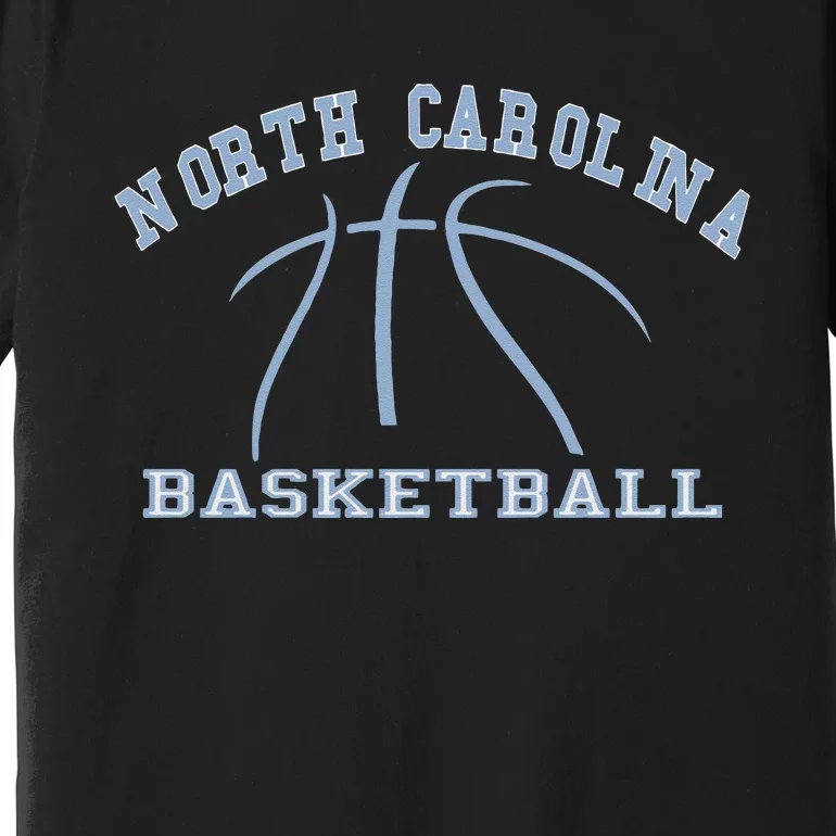 North Carolina Basketball Camp Fan Hoops NC Gear Premium T-Shirt