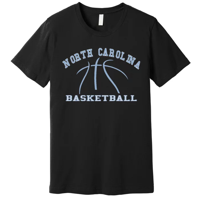 North Carolina Basketball Camp Fan Hoops NC Gear Premium T-Shirt