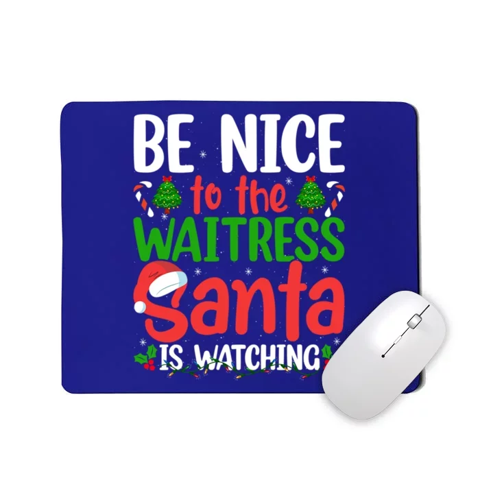 Nurse Christmas Be Nice To The Nurse Santa Is Watching Elf Gift Mousepad