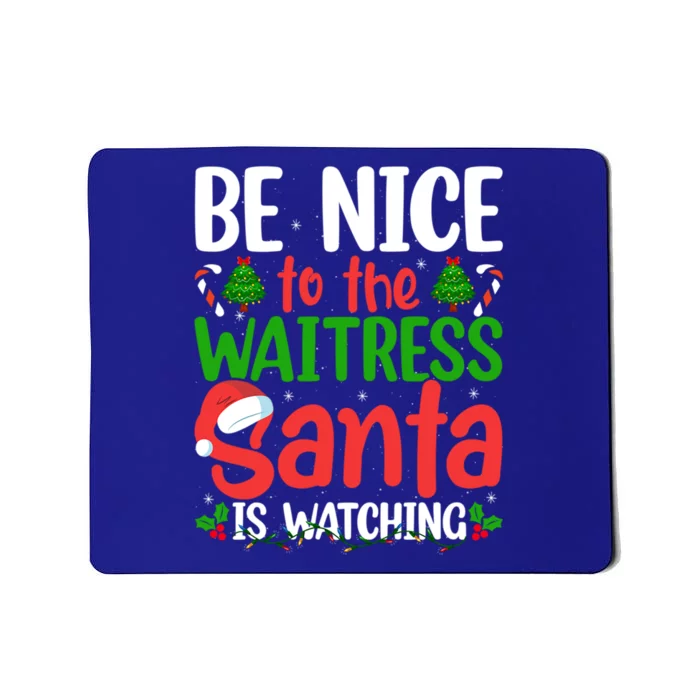 Nurse Christmas Be Nice To The Nurse Santa Is Watching Elf Gift Mousepad