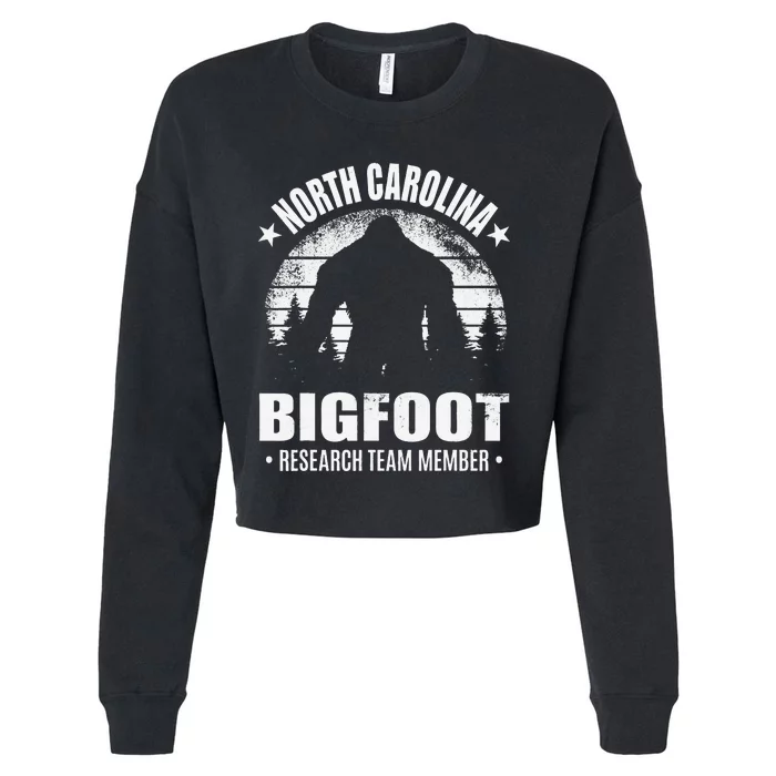 North Carolina Bigfoot Research Team Member Sasquatch Sunset Cropped Pullover Crew