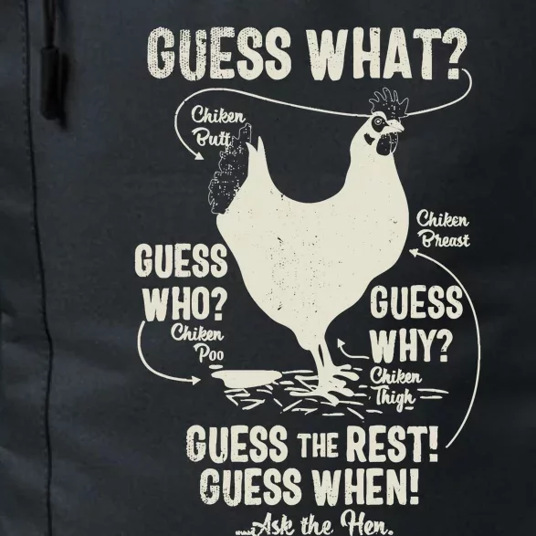 New! Chicken Butt Guess Why? Chicken Thigh Guess Who Poo Daily Commute Backpack