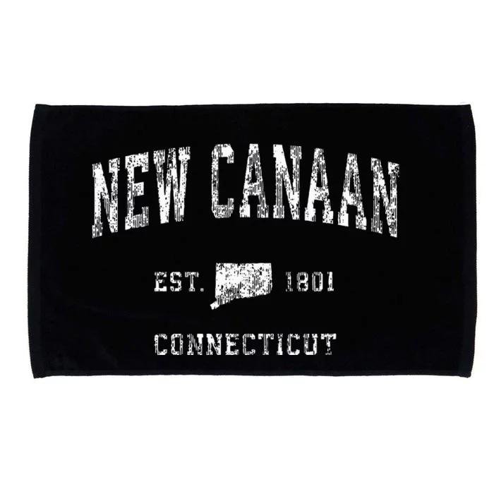 New Canaan Connecticut Ct Vintage Athletic Sports Microfiber Hand Towel