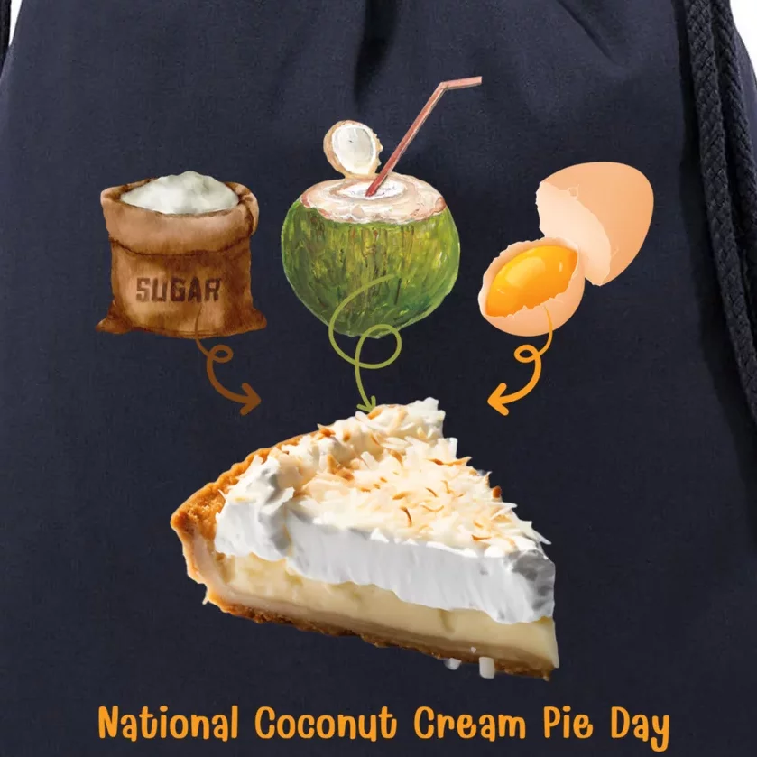 National Coconut Cream Pie Day 8th On May Coconut Milk Sugar Meaningful Gift Drawstring Bag