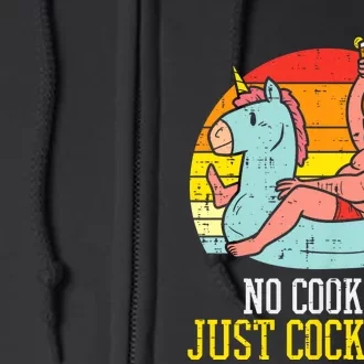 No Cookies Cocktails Santa Summer Christmas In July Xmas Full Zip Hoodie