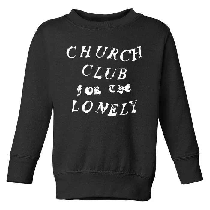 Nessabarrett Church Club Pink Toddler Sweatshirt