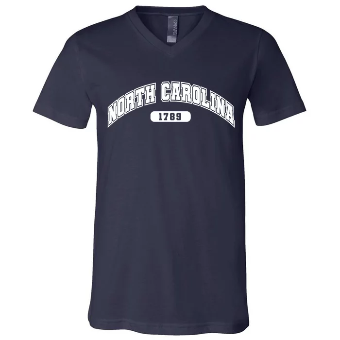 North Carolina Collegiate Style 1789 V-Neck T-Shirt