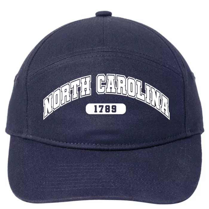 North Carolina Collegiate Style 1789 7-Panel Snapback Hat