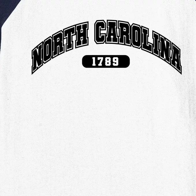 North Carolina Collegiate Style 1789 Baseball Sleeve Shirt