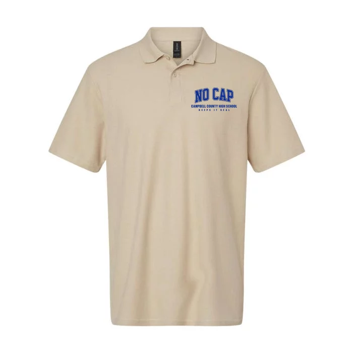 No Cap Campbell County High School Keepin It Real Softstyle Adult Sport Polo