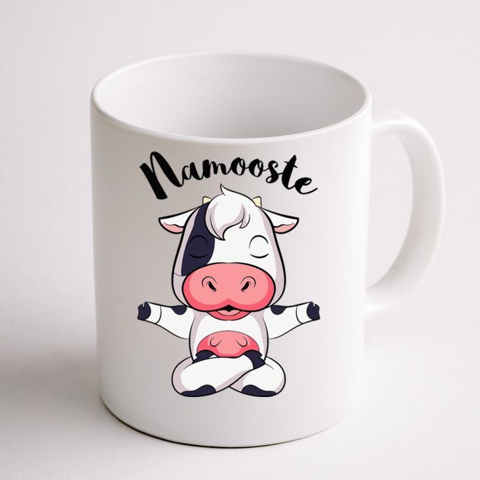 Namoostee Cow  Cow Lover Gifts Namaste Yoga Front & Back Coffee Mug