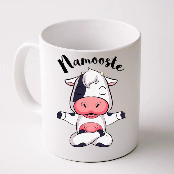 Namoostee Cow  Cow Lover Gifts Namaste Yoga Front & Back Coffee Mug